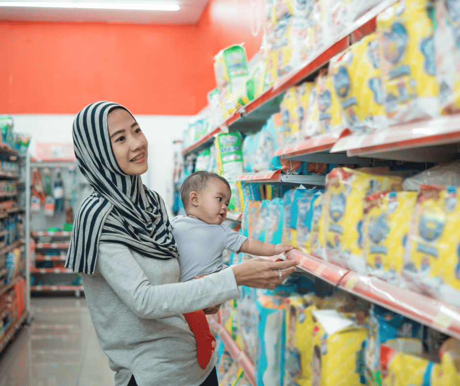 Grocery Shopping with a Newborn