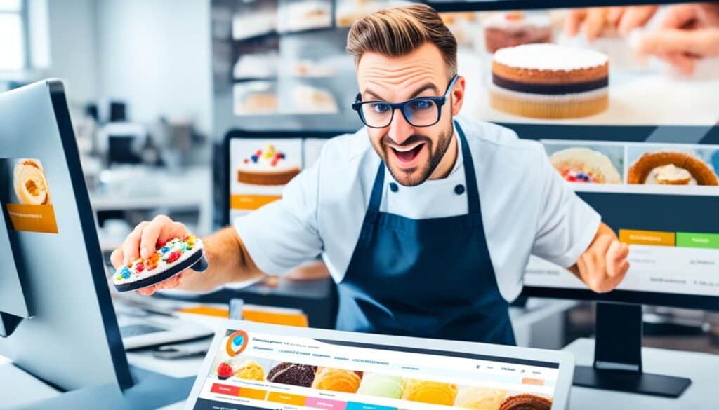 asegurar el nombre de dominio para el negocio de pasteles